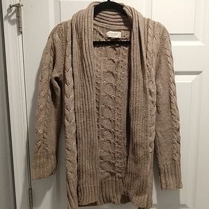 Oversized cable cardigan, M